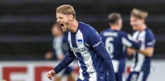 Angstgegner Elversberg besiegt: Hertha im Achtelfinale Dardai bereitete das 2:0 vor.