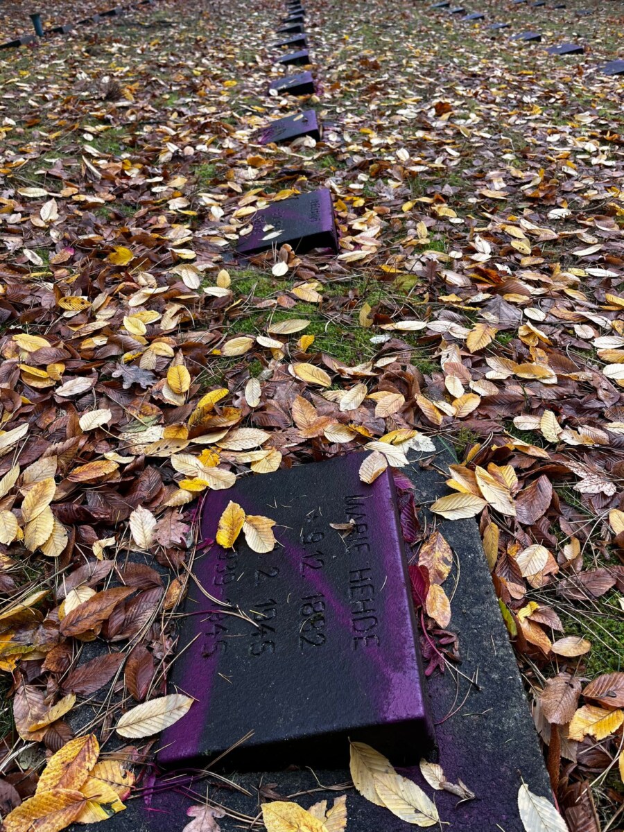 Beschmierte Kriegsgräber auf dem Friedhof Reinickendorf Unbekannte haben Dutzende Kriegsgräber auf dem Friedhof Reinickendorf beschmiert.