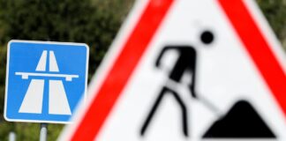 Auf der A100 in Berlin-Schöneberg stehen am Wochenenden Instandsetzungsarbeiten an. (Symbolbild)