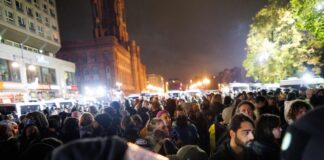 Die Berliner Polizei registrierte bei propalästinensischen Veranstaltungen zahlreiche Straftaten. 