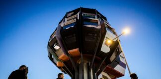 Die Polizei räumte den Berliner «Bierpinsel».