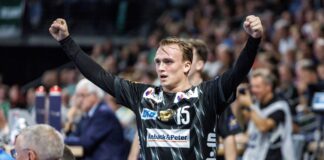 Füchse nach Kantersieg gegen Eisenach im Pokal weiter Füchse-Spielmacher Tobias Gröndahl steuerte sechs Tore zum Pokalerfolg bei. (Archivbild)