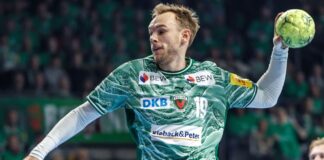 Welthandballer Mathias Gidsel trug die Berliner Offensive fast im Alleingang. (Archivbild)