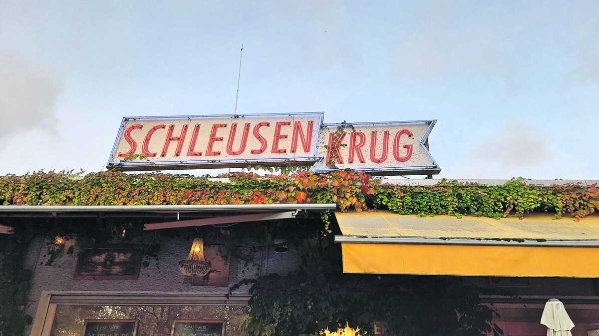 Der beliebte Biergarten Schleusenkrug. Bild: MS Der beliebte Biergarten Schleusenkrug. Bild: MS