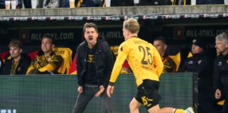 Dynamo Dresden gewinnt Test gegen Energie Cottbus mit 3:0 Im Testspiel gegen Drittligist Energie Cottbus traf Dresdens Jonas Oehmichen (r) zur Führung. (Archivbild)