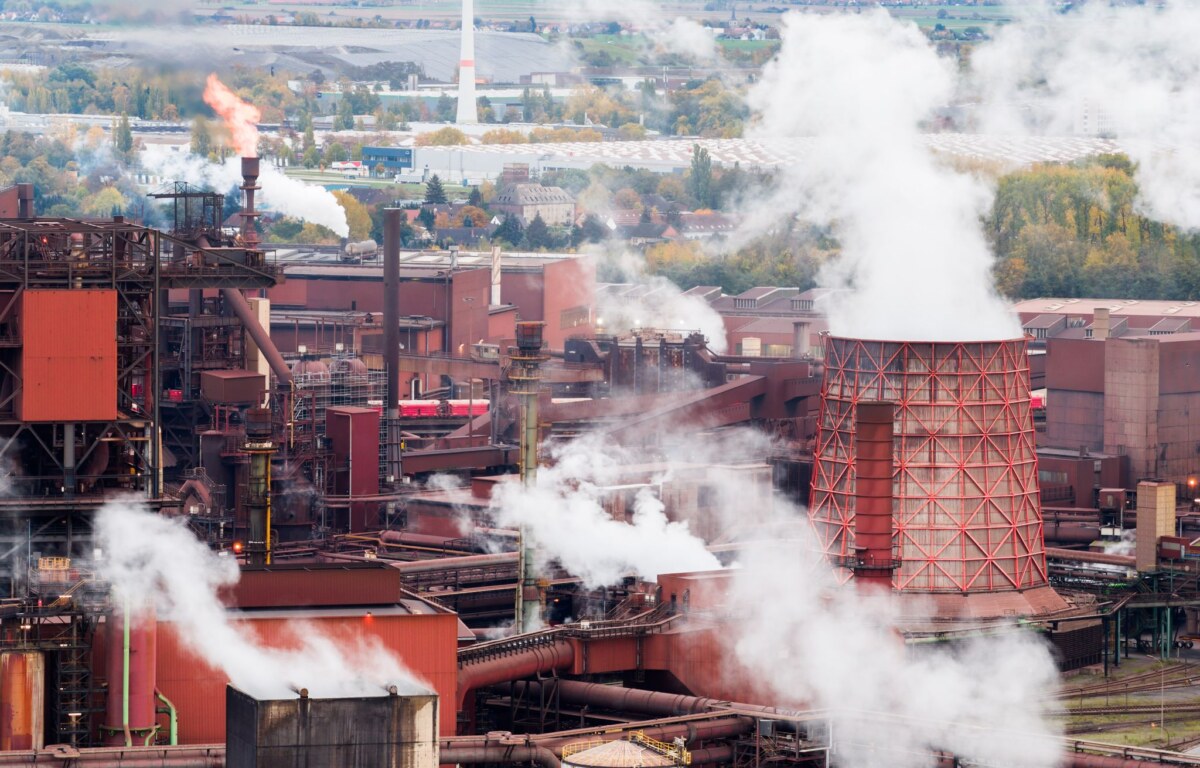 Stahlindustrie in Deutschland - Stahlgipfel Bei einem «Stahlgipfel» im Bundeskanzleramt wollen Politik und Wirtschaft über die Zukunft der deutschen Stahlindustrie sprechen. (Archivbild)