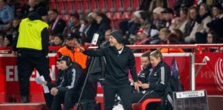 Union-Trainerin Ailien Poese konnte immerhin einen Punktgewinn feiern. (Archivbild)