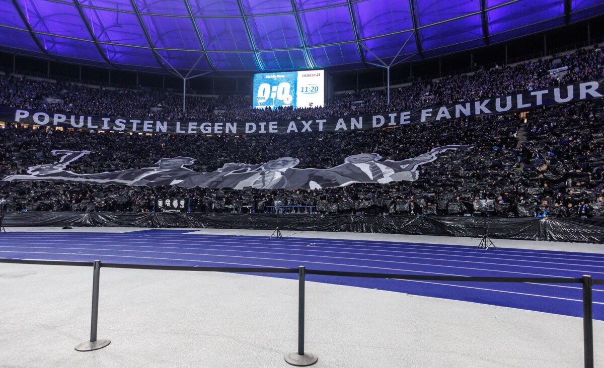 Hertha BSC Auch die Fans der Hertha protestierten. (Archivfoto)