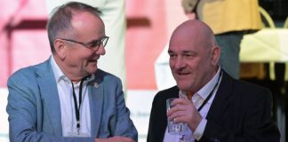 BSW sucht in Brandenburg eine Lösung aus der Krise Brandenburgs Verkehrsminister Detlef Tabbert und Finanzminister Robert Crumbach (beide BSW) äußern sich zur Krise im BSW (Archivbild).