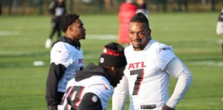 Last-Minute-Tipps für NFL-Fans: Anreise, Musik-Act, Tickets Falcons-Running-Back Bijan Robinson will mit seinem Team für eine Überraschung sorgen.