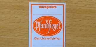 Gerichtsvollzieher nutzen Pfandsiegel, um gepfändete Wertgegenstände zu kennzeichnen. (Symbolbild)