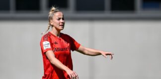 0:4 bei Spitzenreiter Bayern: Union-Frauen verlieren erneut Erzielte ein Tor und leistete zwei Vorlagen beim Sieg gegen Union Berlin: Giulia Gwinn (Archivbild)