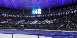 Fans von Hertha BSC protestieren gegen schärfere Sicherheitsregeln in Stadien. (Archivbild)