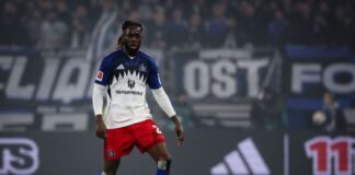 HSV-Abwehrspieler Jordan Torunarigha hatte keinen leichten Start in Hamburg. (Archivbild)