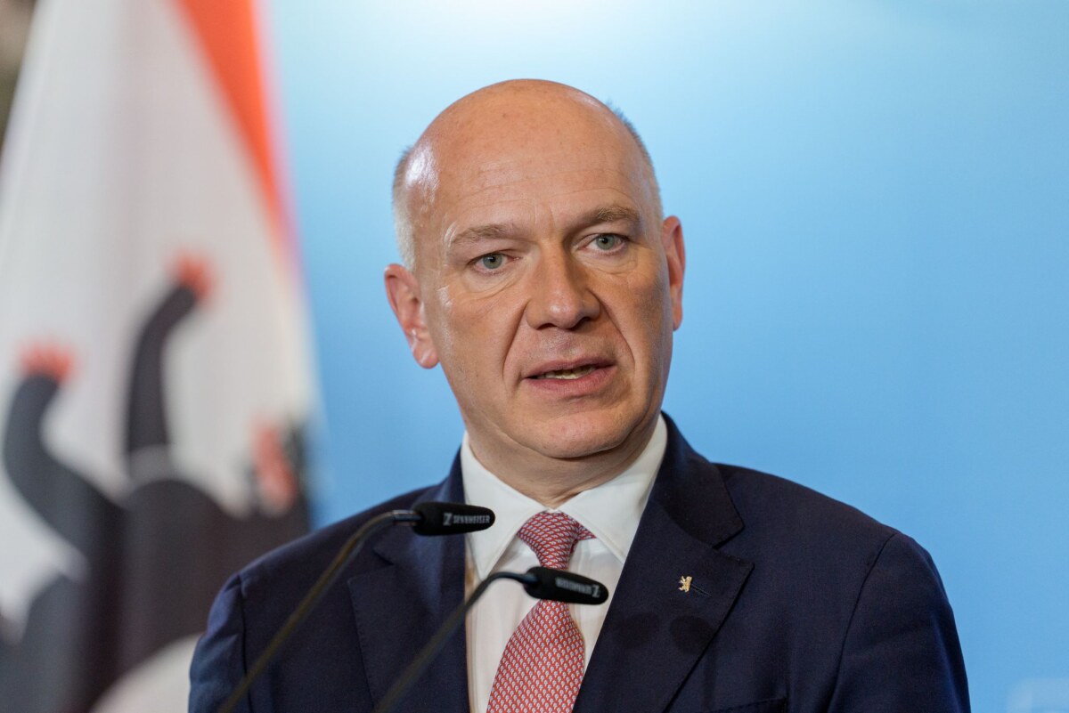 Berlins Regierender Bürgermeister Berlins Regierender Bürgermeister Kai Wegner (CDU) will die Stadt als Startup-Metropole im Bereich der Finanztechnologien voranbringen. (Archivbild)