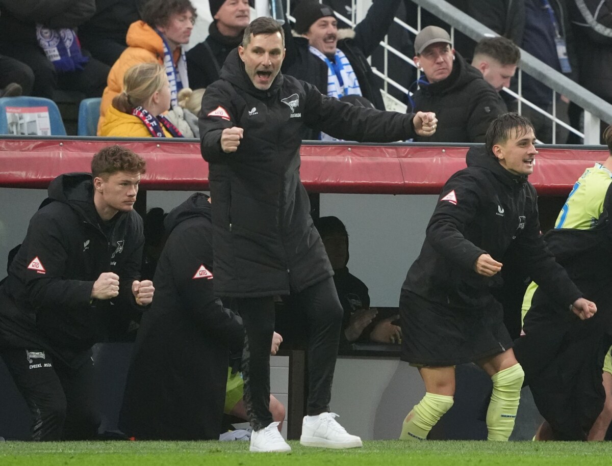 Hertha BSC Trainer Stefan Leitl will mit der Hertha auf Erfolgskurs bleiben.
