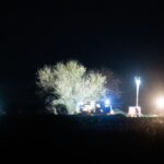 Rohöl schießt meterhoch aus Pipeline in Brandenburg Der Einsatz in Zehnebeck dürfte noch stundenlang dauern.