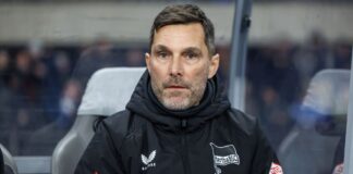 Hertha-Trainer Stefan Leitl will weiter auf der Erfolgsspur bleiben. (Archivbild)