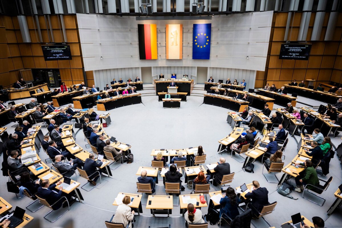 Plenarsitzung Berliner Abgeordnetenhaus Das Berliner Abgeordnetenhaus kam zu seiner letzten Sitzung in diesem Jahr zusammen.