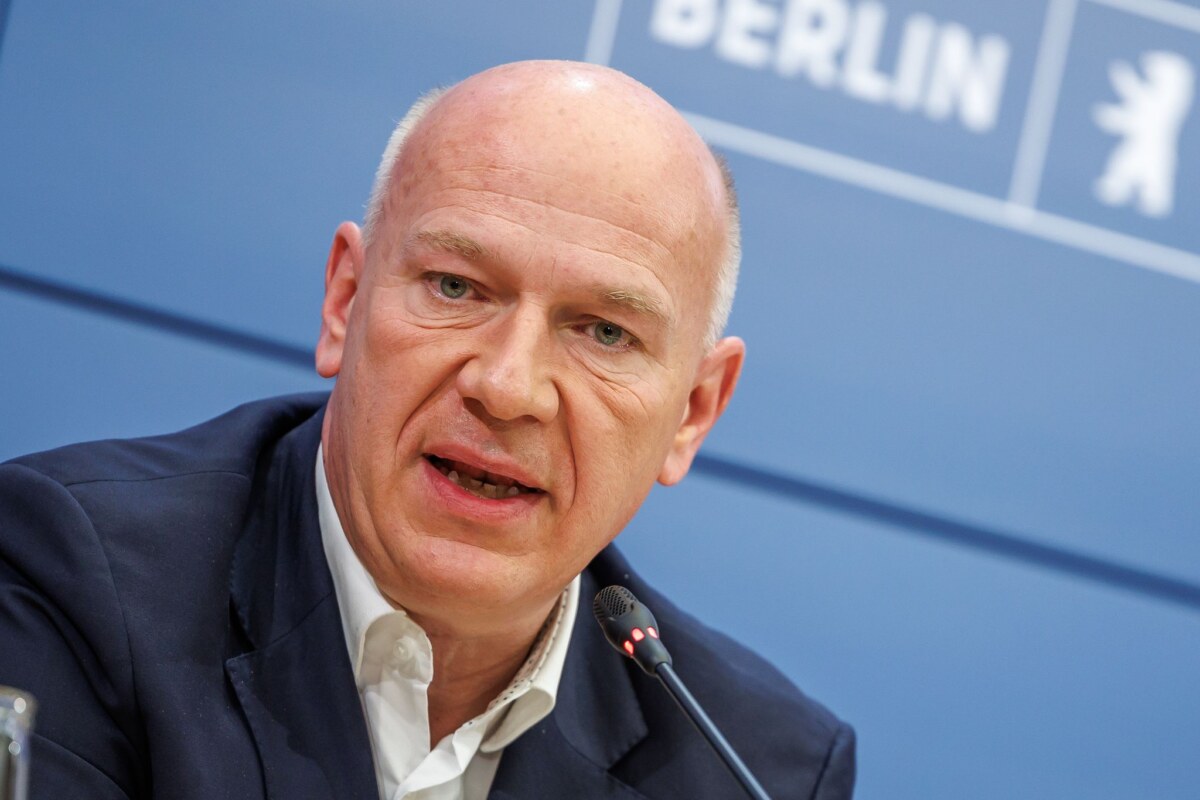 Kai Wegner Berlins Regierender Bürgermeister Kai Wegner empfängt Bundeskanzler Friedrich Merz (beide CDU) im Roten Rathaus. (Archivbild)