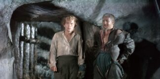 «Das kalte Herz» – DDR-Märchenklassiker wird 75 Die Schauspieler Lutz Moik (l) in der Figur des Köhlers Peter Munk und Erwin Geschonnek als Holländer-Michel in der Märchen-Verfilmung «Das kalte Herz».