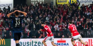 Cigerci erlöst Cottbus: «Ein sehr geiles Spiel» Cigerci verwandelte das Stadion mit seinem Treffer in ein Tollhaus.