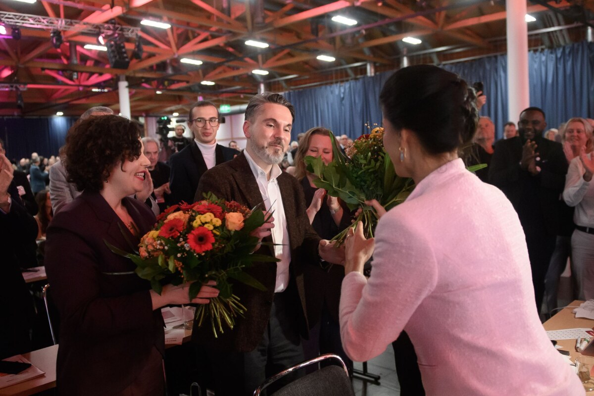 BSW-Bundesparteitag Führungswechsel beim BSW: Wagenknecht hat die Spitze abgegeben, Fabio De Masi und Amira Mohamed Ali übernehmen im Duo.