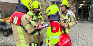 Das Feuer brach in einem Patientenzimmer aus.