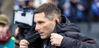 Hertha-Spieler vor Fürth wieder frisch: Sind gut vorbereitet Hertha-Trainer Stefan Leitl fordert von seinen Profis mehr Intensität auf dem Platz. (Archivbild)