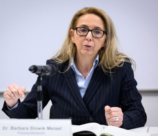 Polizeipräsidentin Barbara Slowik Meisel weist auf den hohen Anteil Jugendlicher bei Gewalttätern hin. (Archivbild)