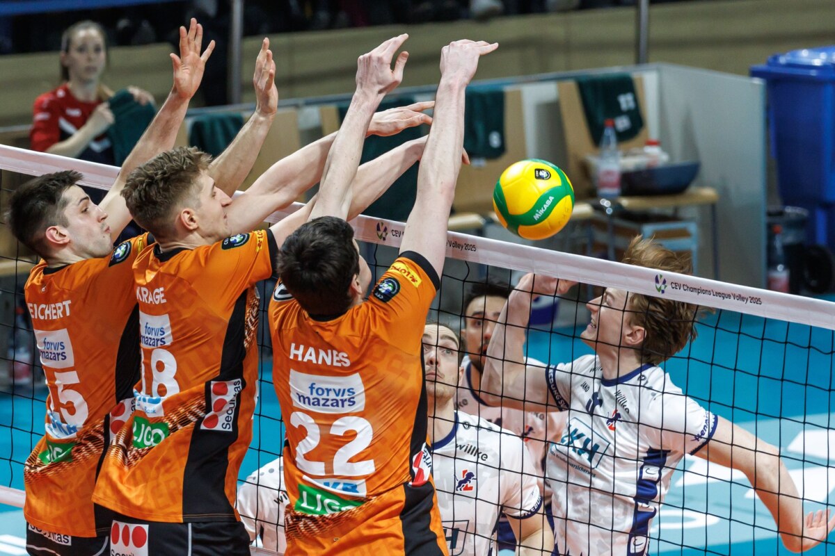 BR Volleys Die BR Volleys haben das erste Spiel nach dem Trainer-Aus von Joel Banks gewonnen. (Archivbild)