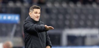 Hertha BSC startet mit Rückkehrern ins neue Trainingsjahr Startete mit seiner Mannschaft in die Vorbereitung auf die zweite Saisonhälfte: Hertha-Cheftrainer Stefan Leitl (Archivbild)