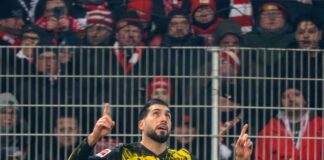 Kein geladener Gast mehr? BVB-Can Zielscheibe von Union-Fans Der BVB-Kapitän traf auch zum 1:0.