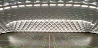 Die neue PARANET Traglufthalle an der STS HafenCity Hamburg