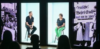 Promis als Hologramme: Projekt für Toleranz an Schulen In Hologramm-Videos unterhalten sich Moderator Klaas Heufer-Umlauf und die Holocaust-Überlebende Ruth Winkelmann.