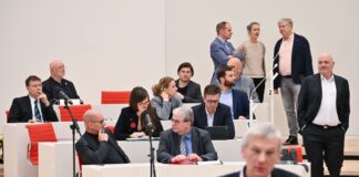 AfD im Brandenburger Landtag sieht Schnittmengen mit BSW Brandenburgs AfD-Fraktionschef Hans-Christoph Berndt sieht inhaltliche Überschneidungen mit dem BSW (Archivbild).