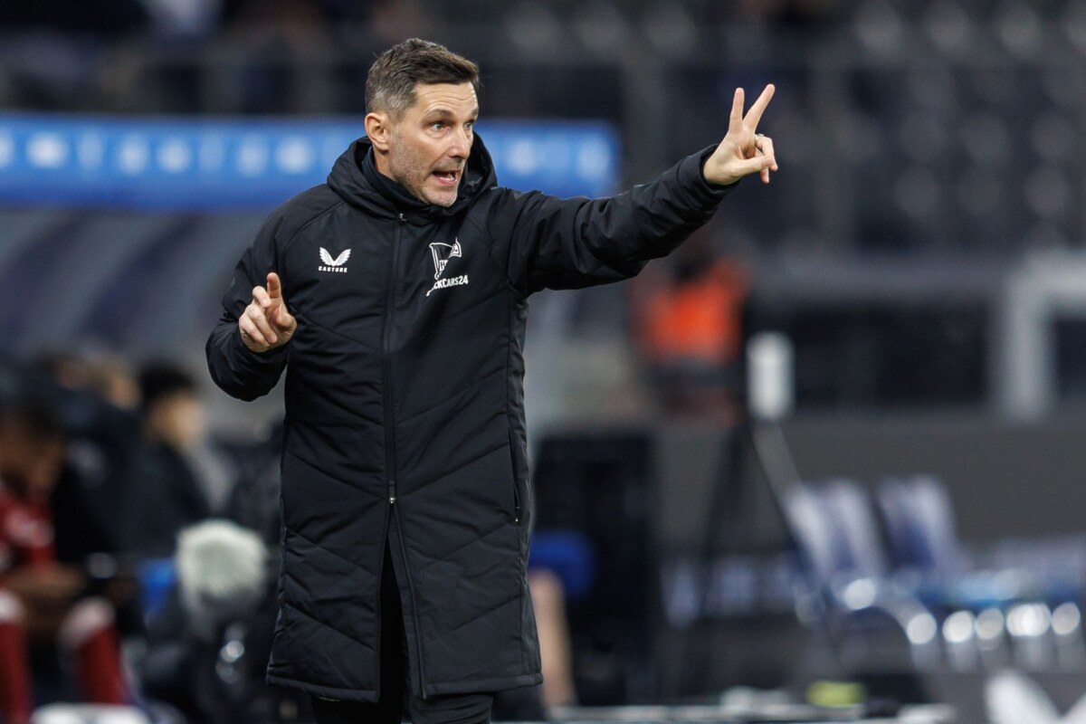 Hertha BSC Hertha-Coach Leitl ist nach dem Trainingslager an der Algarve optimistisch. (Archivbild)