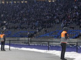 Viele Hertha-Fans verließen nach einem Polizeieinsatz das Stadion. (Archivbild)