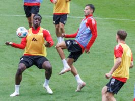 Für die Rückrunde: Union verleiht Ogbemudia nach Mannheim Oluwaseun Ogbemudia (l) hofft auf mehr Spielzeit bei Waldhof Mannheim. (Archivbild)