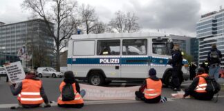 Urteil rechtskräftig: Schmerzgriff bei Klimaaktivist falsch Das Urteil zu unverhältnismäßigem «Schmerzgriff» gegen einen Demonstranten durch die Polizei ist rechtskräftig. (Archivbild)
