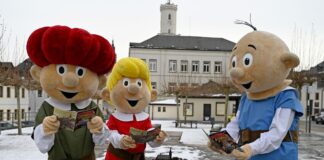 «Der blaue Schatz»: Abrafaxe gehen unter Tage auf Abenteuer Seit 50 Jahren begeistern die Abrafaxe Generationen von Comic-Fans. Nun begeben sie sich in einem Sonderheft im Erzgebirge auf die Suche nach dem «blauen Schatz».