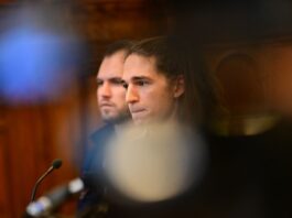 Demo nach Urteil gegen Maja T. Maja T. stand in Budapest vor Gericht.