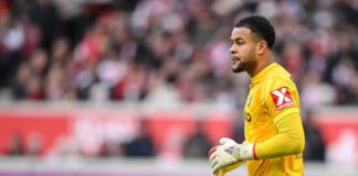 Nationalteam-Kandidat Atubolu im DFB-Pokal nur Reservist Noah Atubolu muss im DFB-Pokal von der Reservebank aus zusehen. (Archivbild)