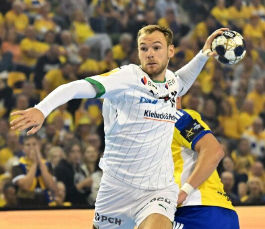 Füchse Berlin erreichen Viertelfinale der Champions League Welthandballer Mathias Gidsel war einmal mehr bester Berliner Schütze. (Archivbild)