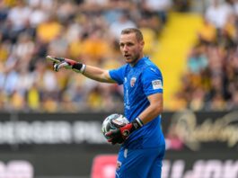 0:0 in Ingolstadt: Cottbus bleibt in Rückrunde unbezwungen Energie-Torhüter Marius Funk zeigte bei seiner Rückkehr nach Ingolstadt eine gute Leistung. (Archivbild)