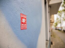 Aufruf zum Mord an Juden – Polizei sucht Täter Vor zwei Wochen gab es in Ueckermünder Straße bereits antisemitische Schmiereien. (Archivbild)