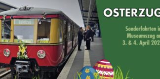 Einmalige Gelegenheit: Historische S-Bahn kehrt als Osterzug zurück Traditionelles Berlin-Erlebnis mit historischen Fahrzeugen. Bild: Hisb