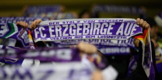 Nach 23 Jahren Profi-Fußball muss der FC Erzgebirge Aue einen Neustart planen. Auch gegen Wiesbaden reicht es nicht für einen Sieg. (Archivbild)