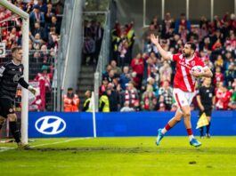 Cigerci rettet Energie – Hansa strauchelt – Aue hofft noch Tolcay Cigerci (FC Energie Cottbus) jubelt nach dem ersten von drei Toren gegen Rot-Weiß Essen.