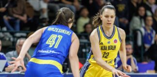 Albas Frauen ziehen Saison-Fazit: «Eine Achterbahnfahrt» Kapitänin Lena Gohlisch könnte sich ein weiteres Jahr bei Alba vorstellen (Archivbild)